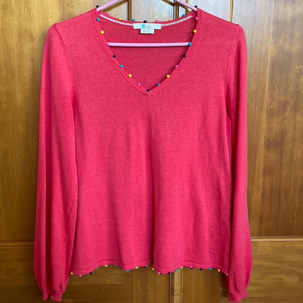 Boden sweater linen/cotton blend size S